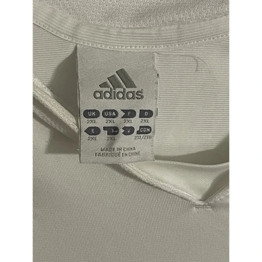 Vintage Adidas Real Madrid 2004 Soccer Jersey‎ Mens 2XL Short Sleeve White